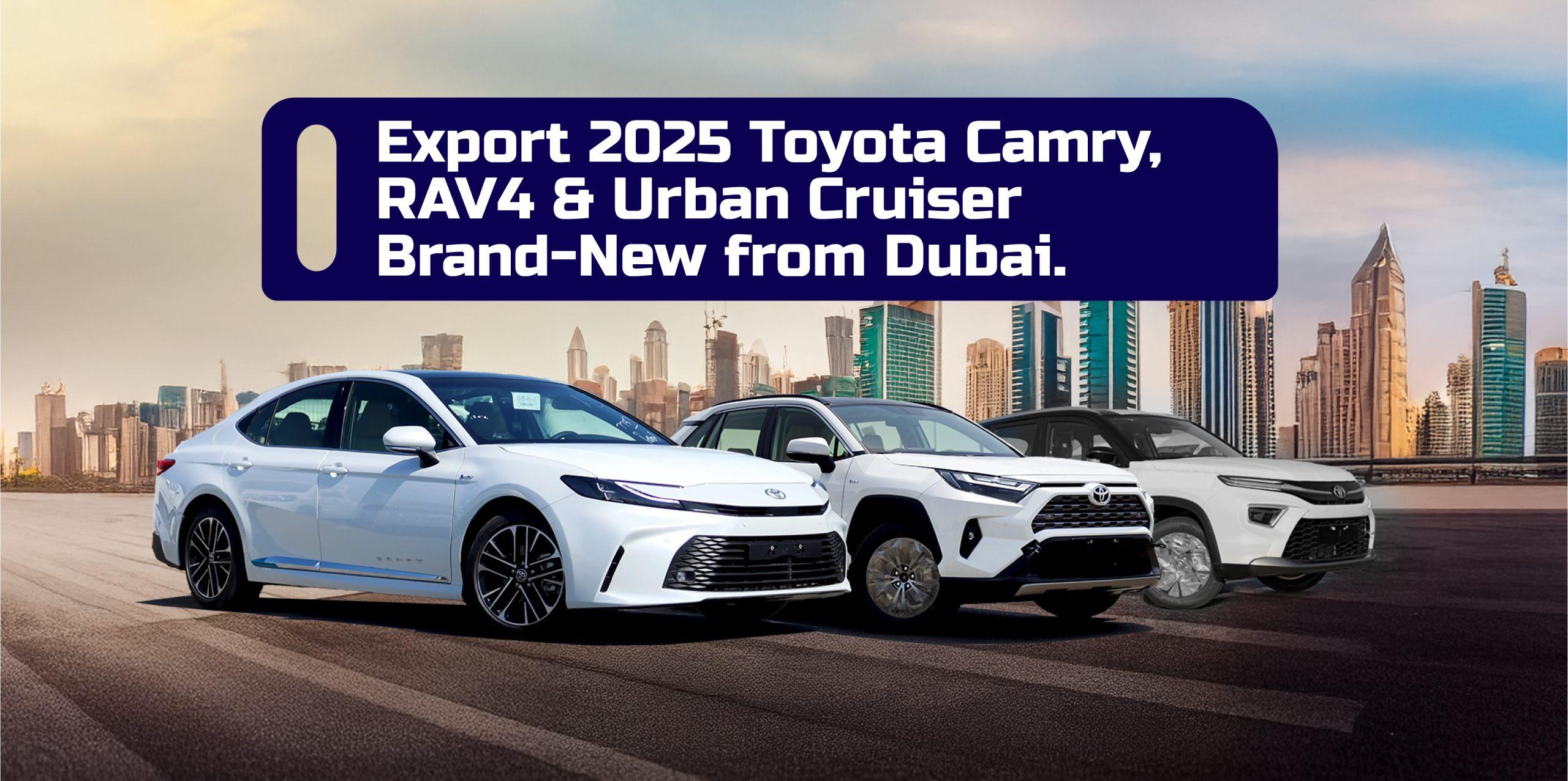 Alkarama motors | Best Car Exporter Dubai | Brand New Car Exporter Dubai | Brand New Toyota Car Exporter | Export Brand-New Toyota Camry, RAV4 & Urban Cruiser – 2025 Models Now Available