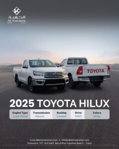 2025 Toyota Hilux, 2.4L Diesel, 4X2 Single Cab -Brand-New