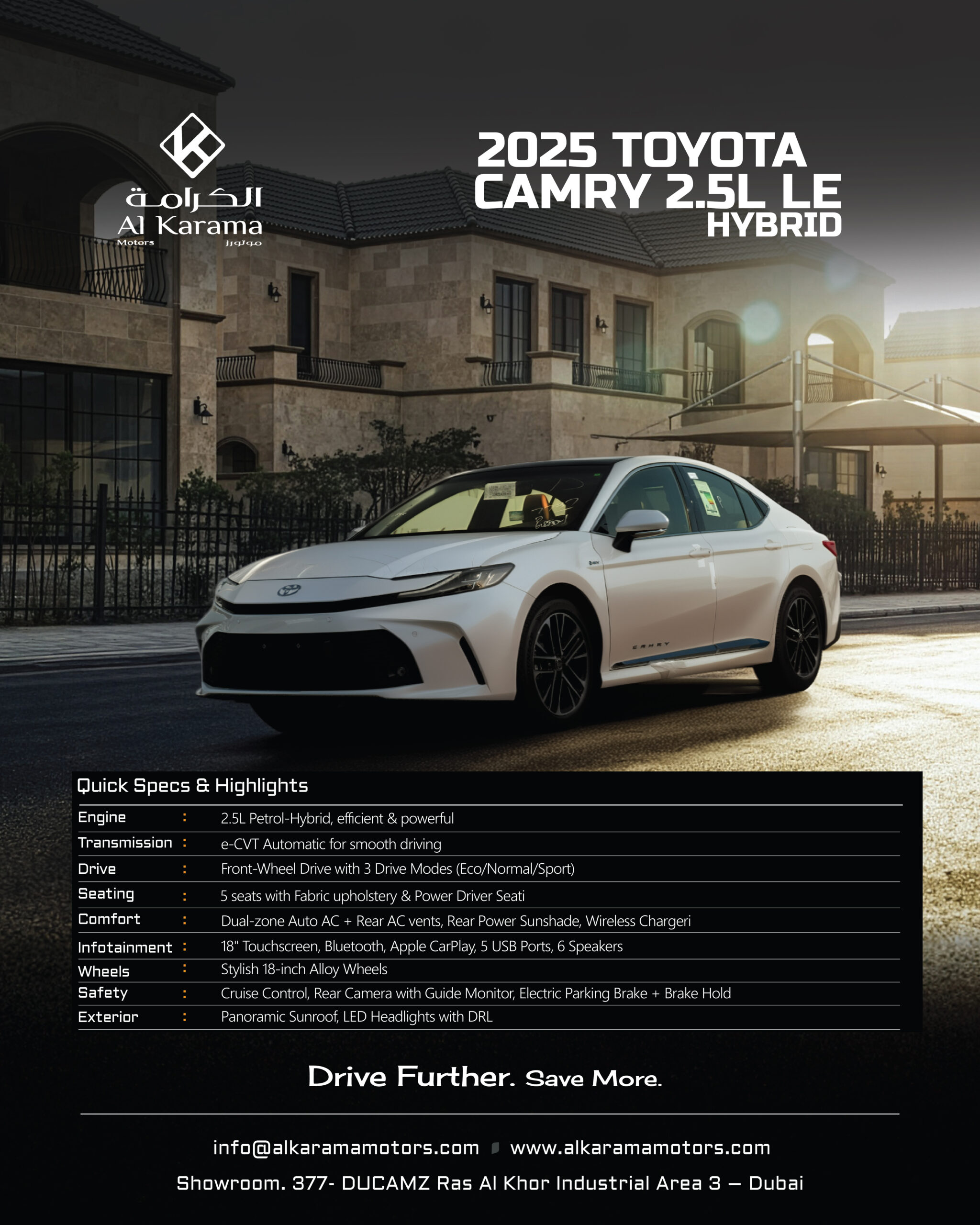 Toyota Camry 2.5L LE 2025 DS 2025-03