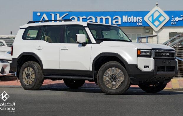 Brand-new 2026 Toyota Prado TXL2 2.8L Diesel, GCC Spec, AWD, Sunroof. In stock in Dubai, ready for export. Get price now on WhatsApp +971503276488.