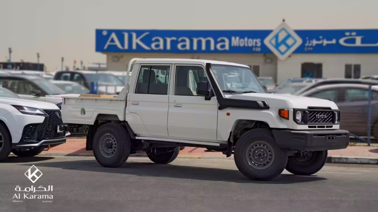 2026 Toyota Land Cruiser 79 Double Cab Pickup 2.8L Turbo Diesel White Left Side View GCC Specification
