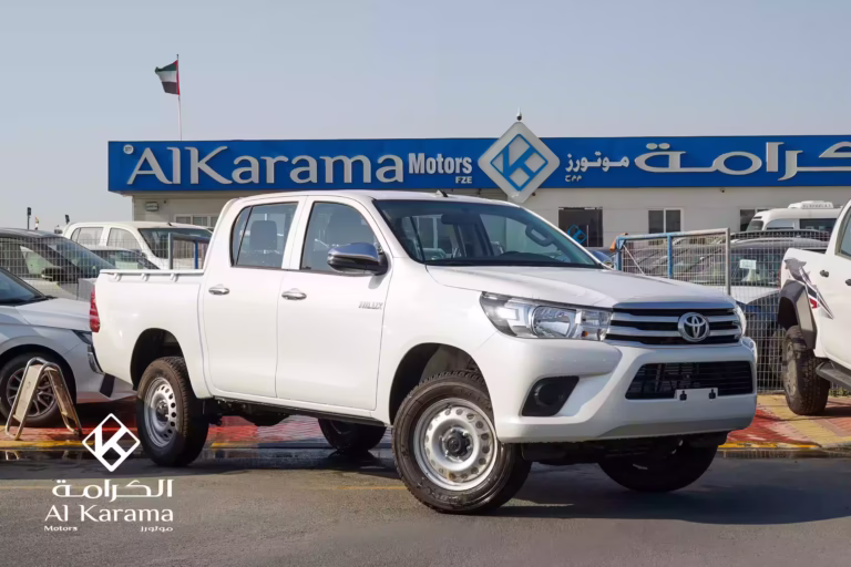 2026 Toyota Hilux DLX Double Cab 2.4L Diesel 4x2 Automatic front left exterior view in white