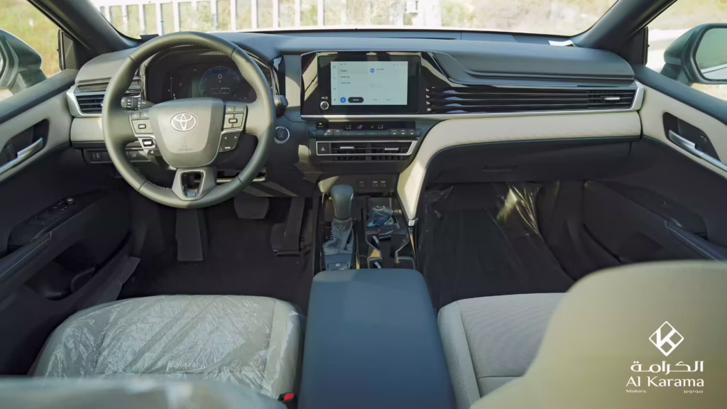Dashboard and touchscreen of 2026 Toyota Camry 2.5L LE Petrol