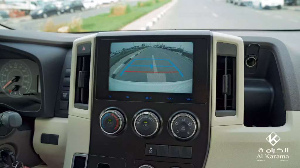 2026 Toyota Hiace GL rear-view camera display