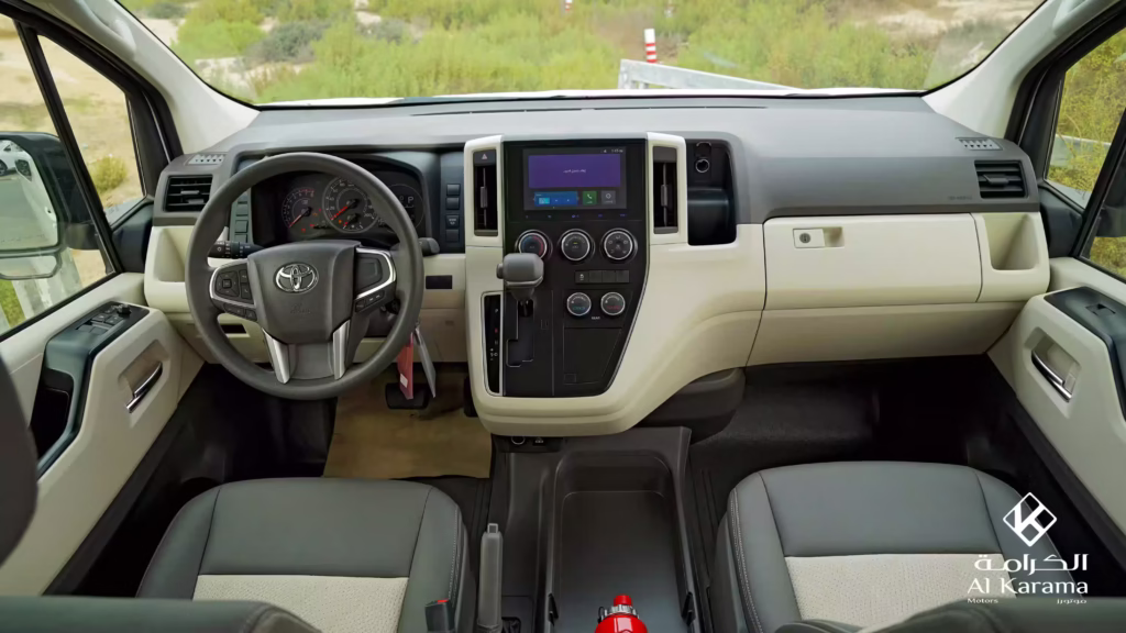 2026 Toyota Hiace GL dashboard and automatic transmission