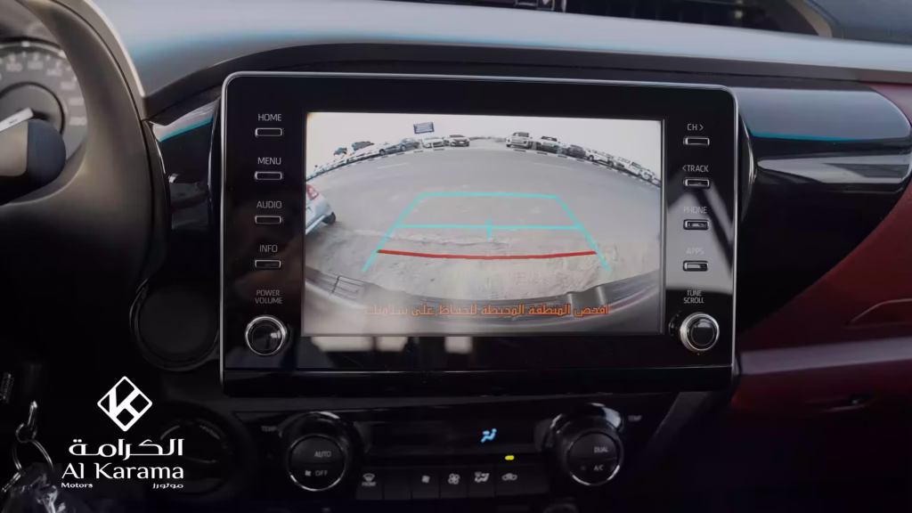 Toyota Hilux GLX-S rear-view camera screen