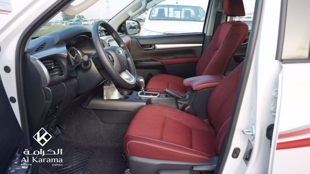 2026 Toyota Hilux GLX-S front leather seats and cabin