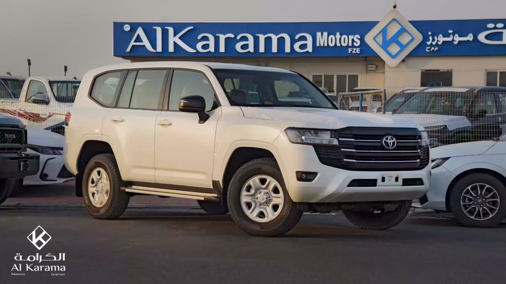 2026 Toyota Land Cruiser LC300 3.3L front side view in Dubai