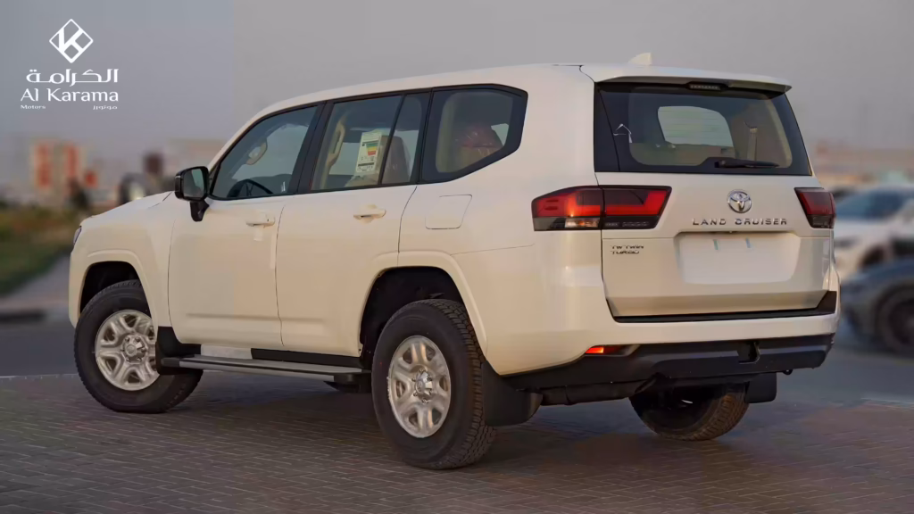 2026 Toyota Land Cruiser LC300 rear three-quarter side view