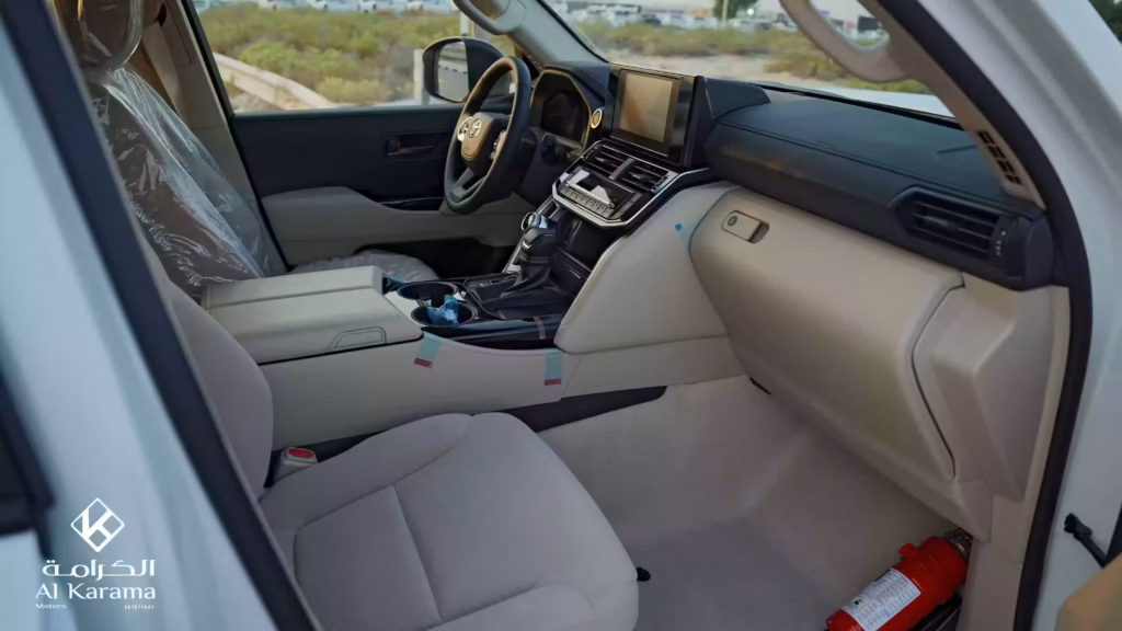 Toyota Land Cruiser LC300 front passenger cabin and dashboard