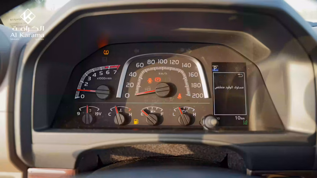 Toyota Land Cruiser LC79 instrument cluster speedometer and driver display