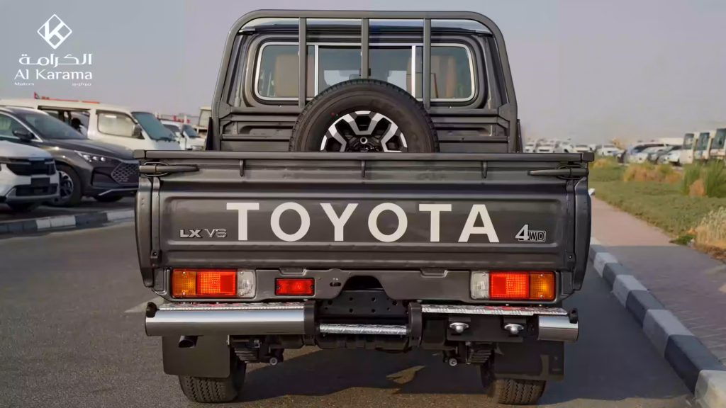 Toyota Land Cruiser LC79 Double Cab rear tailgate with spare wheel